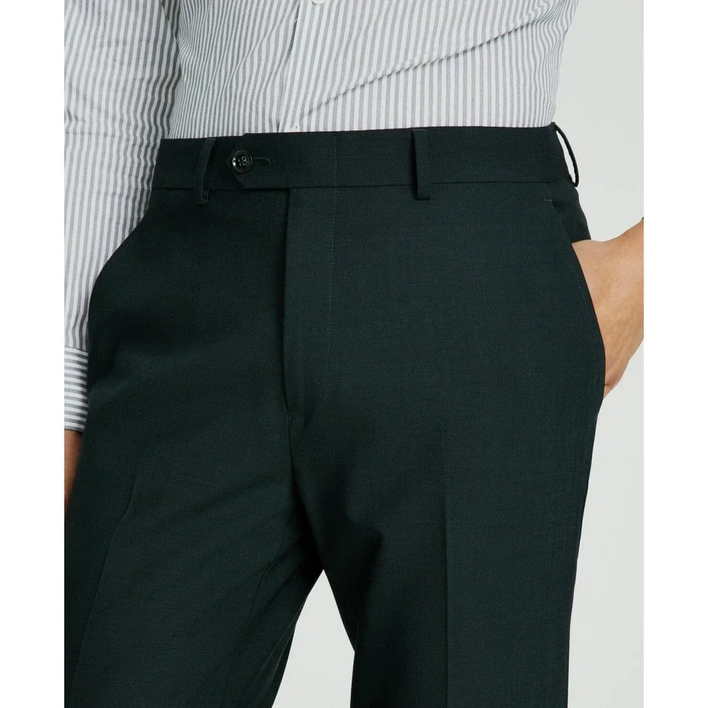 Bar III Mens‎ Slim fit Dress Pants 32Wx34L Emerald Green Solid E101497
